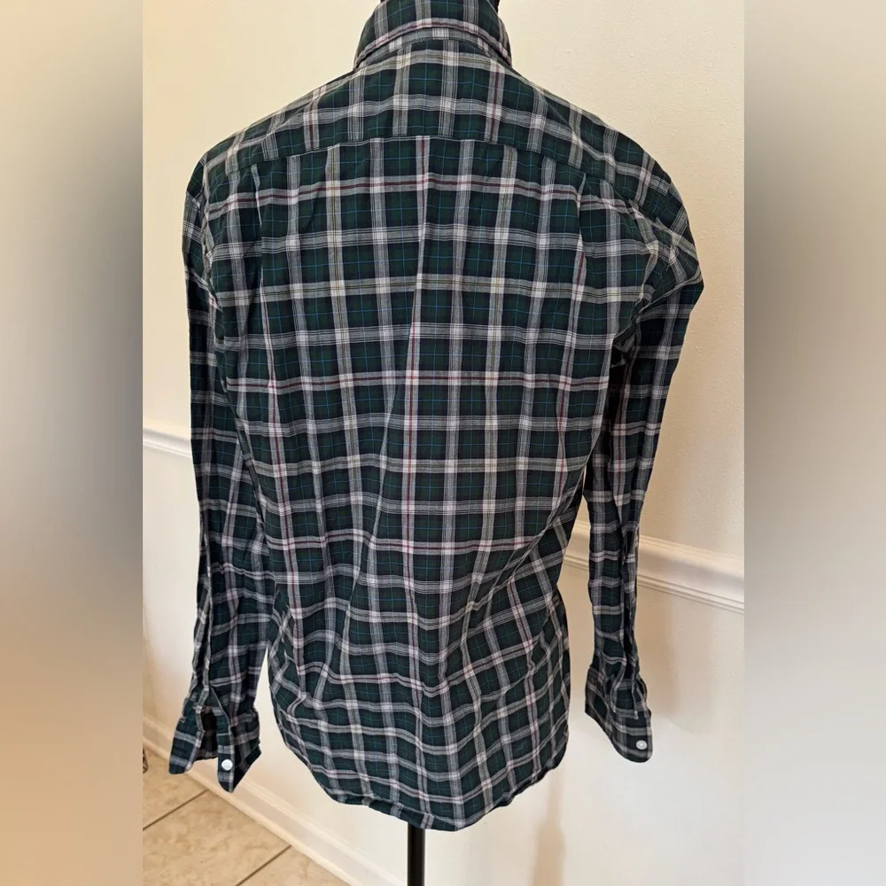 J.Crew Heathered Cotton Plaid Button-Up Shirt – Size XS